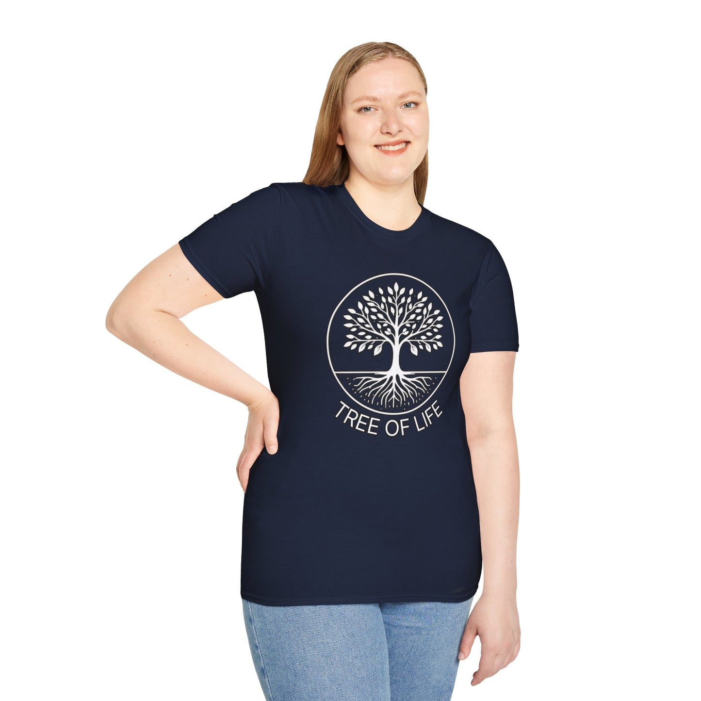 Roots of Balance: Unisex Tree of Life Essence Cotton Tee