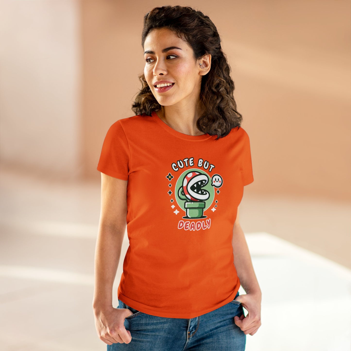 Women's Tee, Lethal Loveliness: Piranha Style