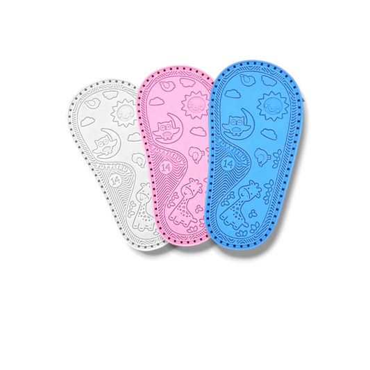 Ann G perforated Baby Shoe Soles with holes and Pure EVA inner soles for crocheting, Soft, flexible, nonslip, comfortable