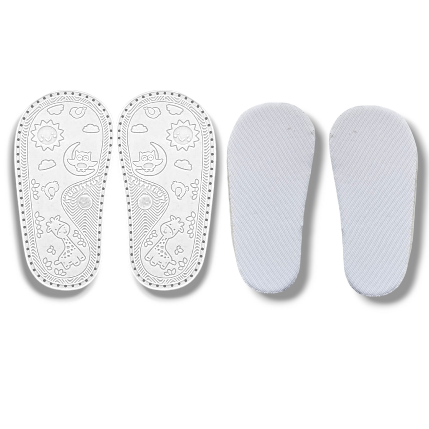 Ann G perforated Baby Shoe Soles with holes and Pure EVA inner soles for crocheting, Soft, flexible, nonslip, comfortable