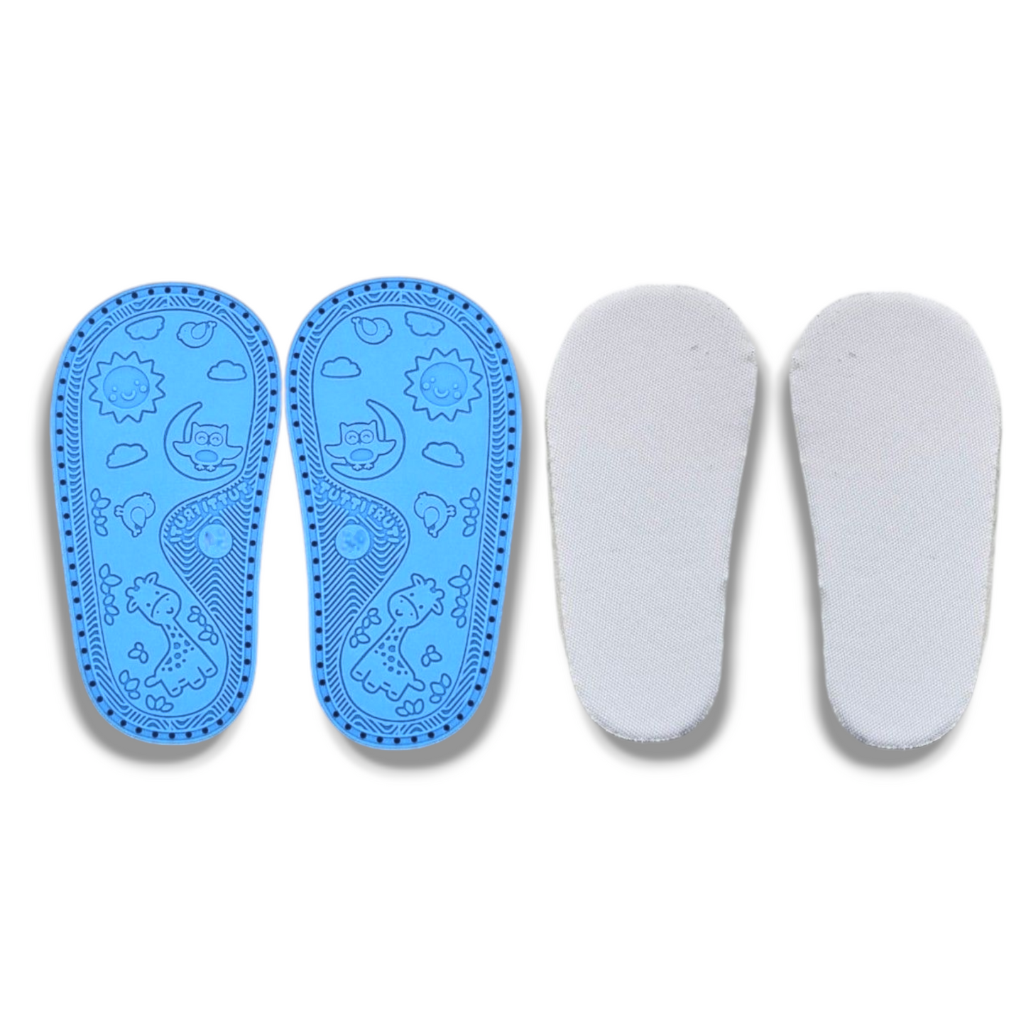 Ann G perforated Baby Shoe Soles with holes and Pure EVA inner soles for crocheting, Soft, flexible, nonslip, comfortable