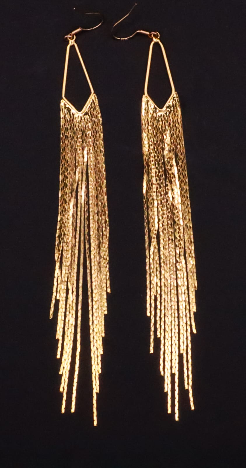 Gold-plated Tassel Earrings