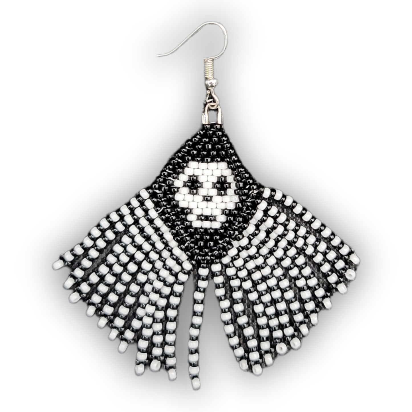 Skull Tassel Earrings 2pc