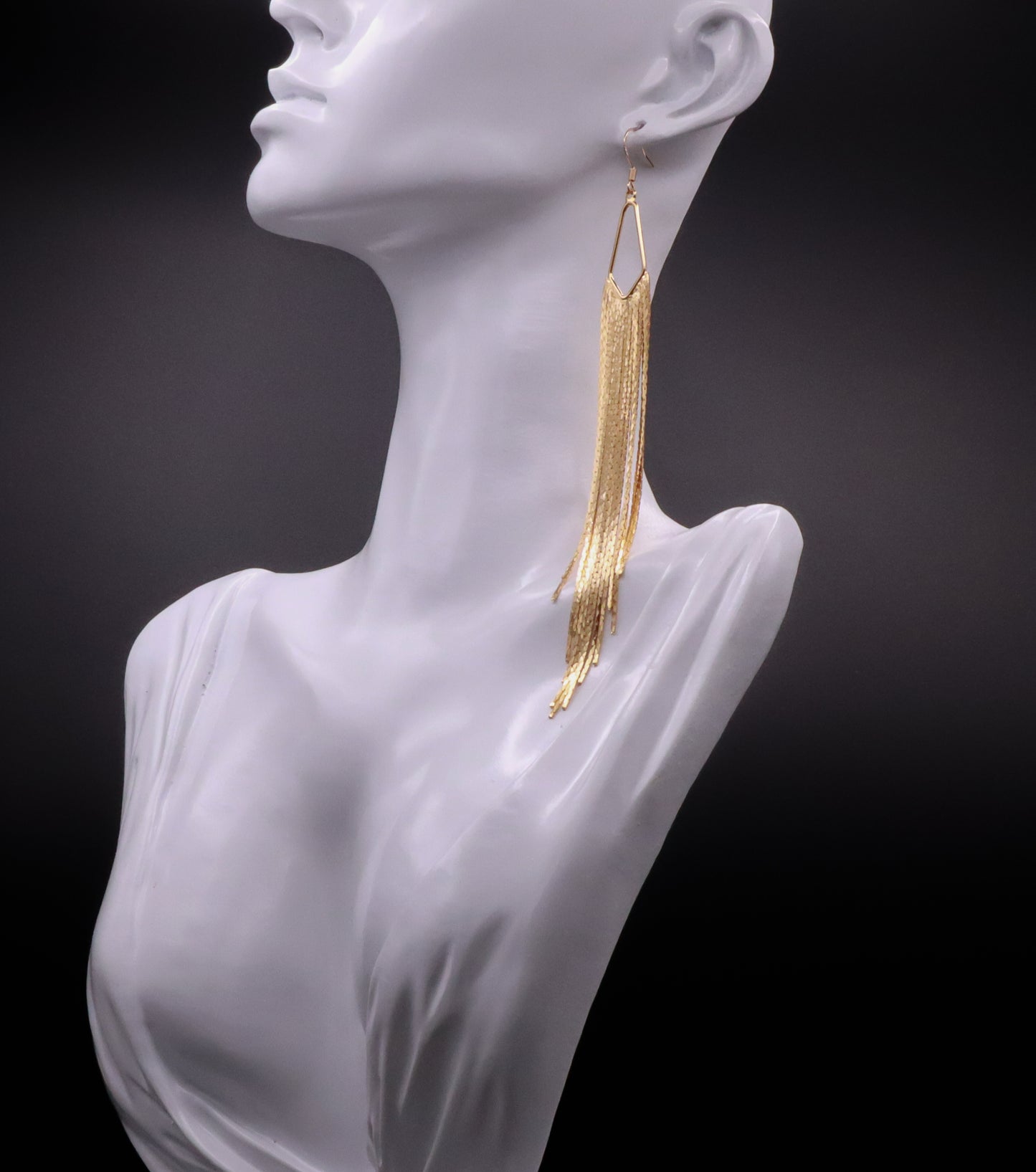 Gold-plated Tassel Earrings