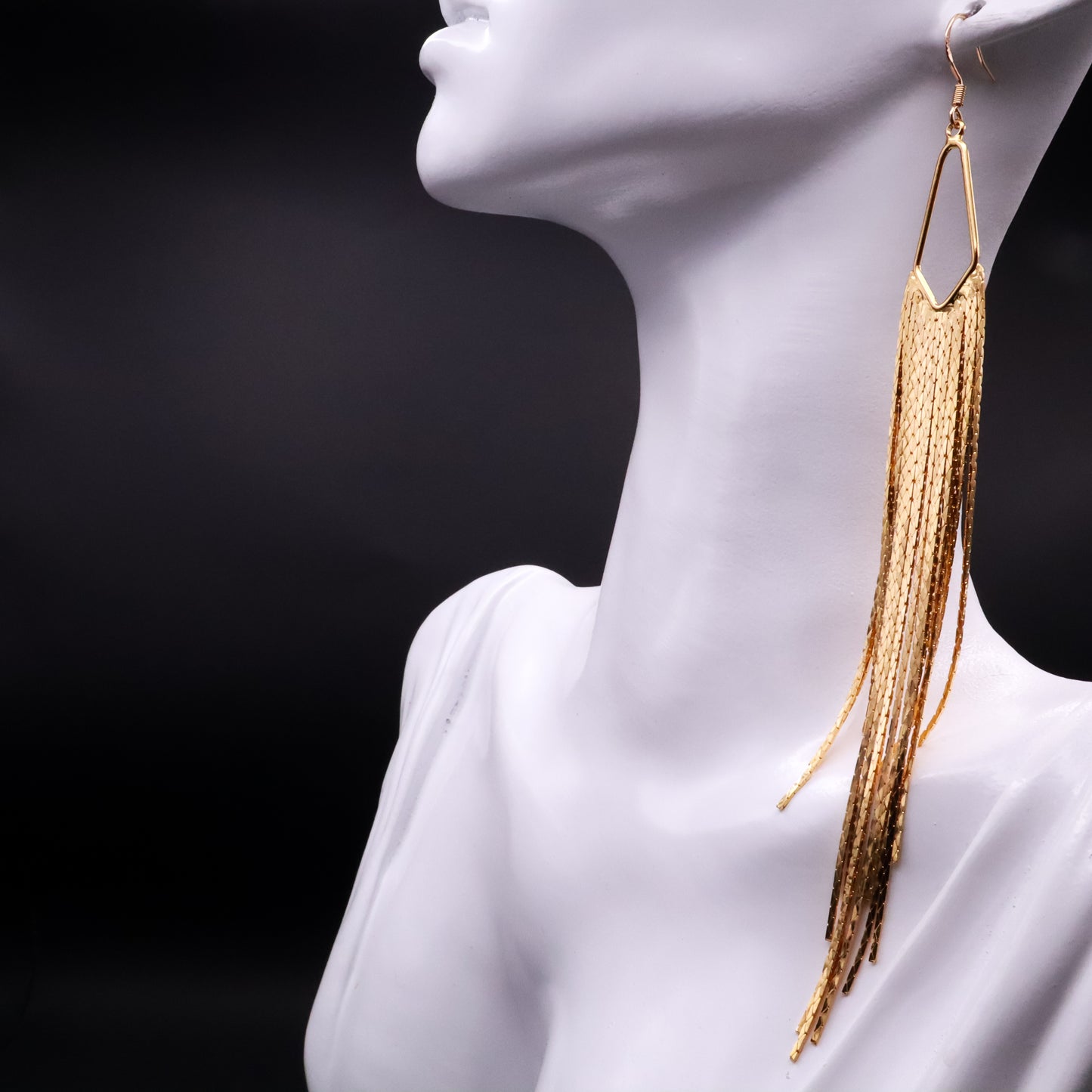 Gold-plated Tassel Earrings