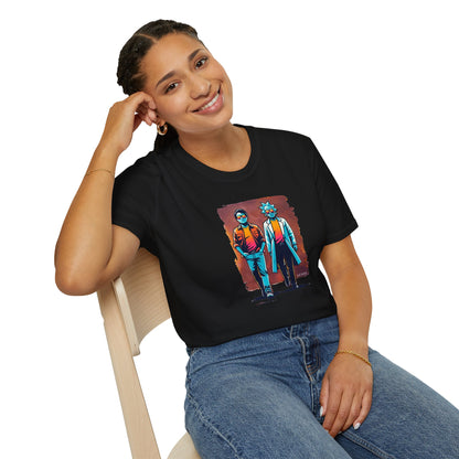 Time-Traveling Duo: Excellent Wardrobe Adventure, Stay McFly with our unisex graphic T-shirt