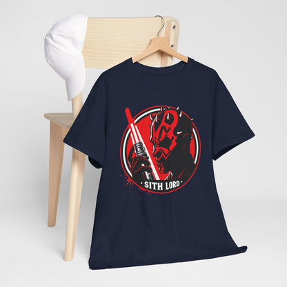 Double-Edged Darkness: Darth Maul Unleashed, unisex heavy cotton graphic tee