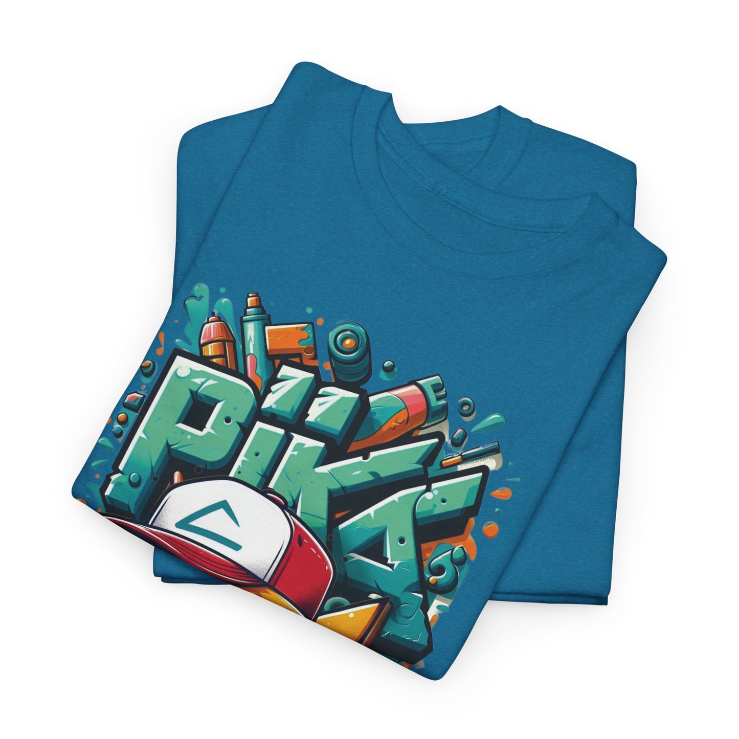 Pika Pika graffiti Unisex Heavy cotton Tee