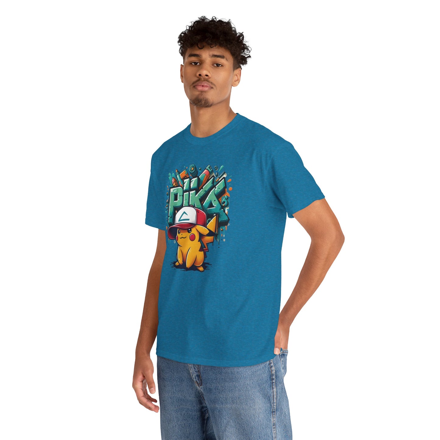 Pika Pika graffiti Unisex Heavy cotton Tee