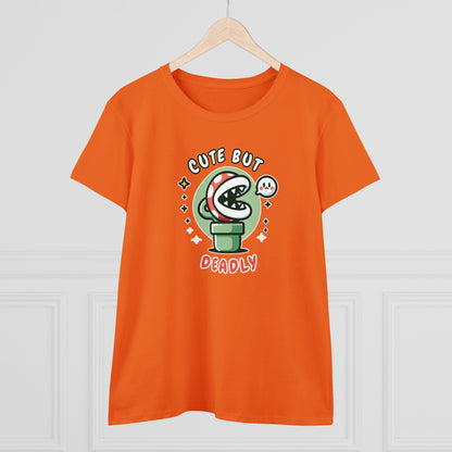 Women's Tee, Lethal Loveliness: Piranha Style