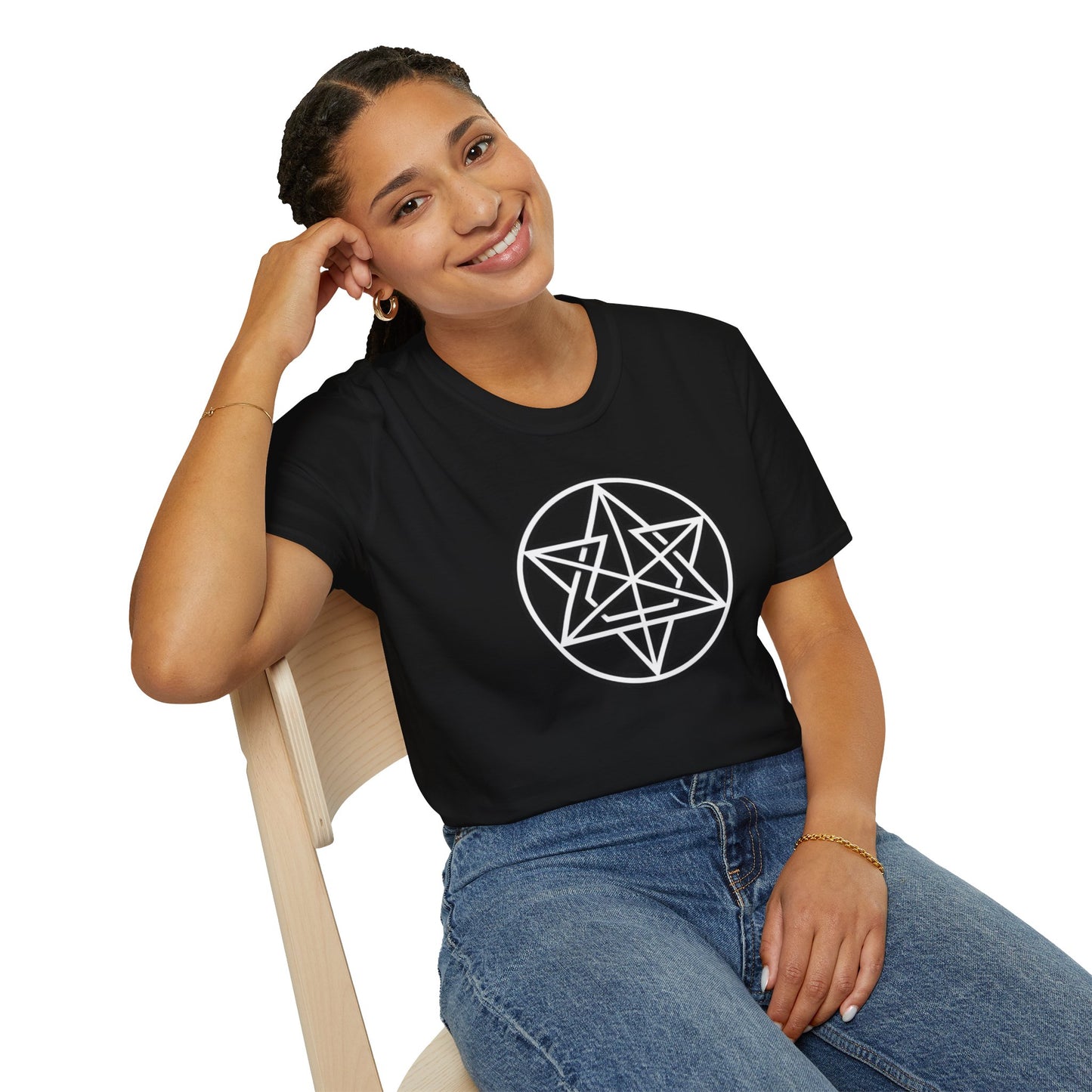 Sacred Geometry Threads: Unisex Merkaba Essence Tee