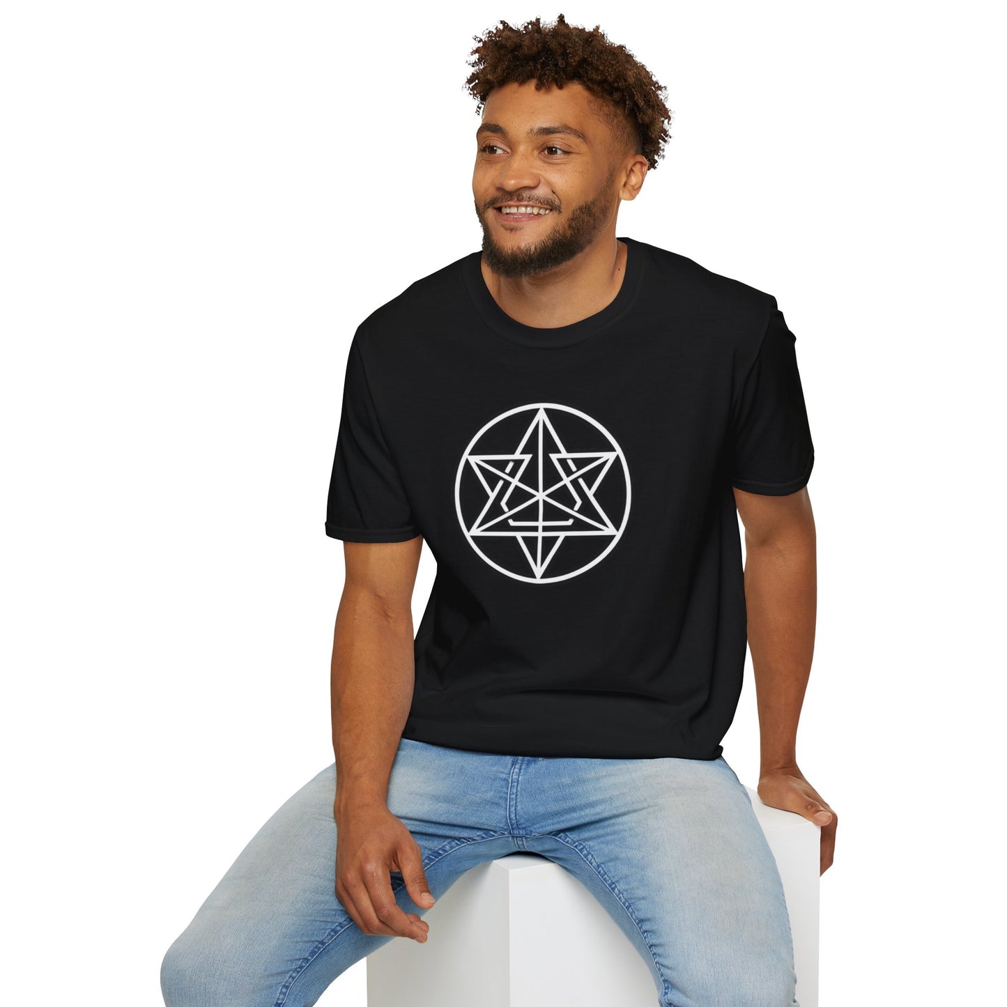 Sacred Geometry Threads: Unisex Merkaba Essence Tee