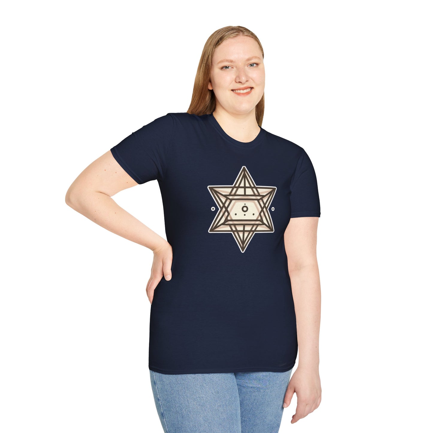 Sacred Geometry Threads: Unisex Merkaba Essence Tee