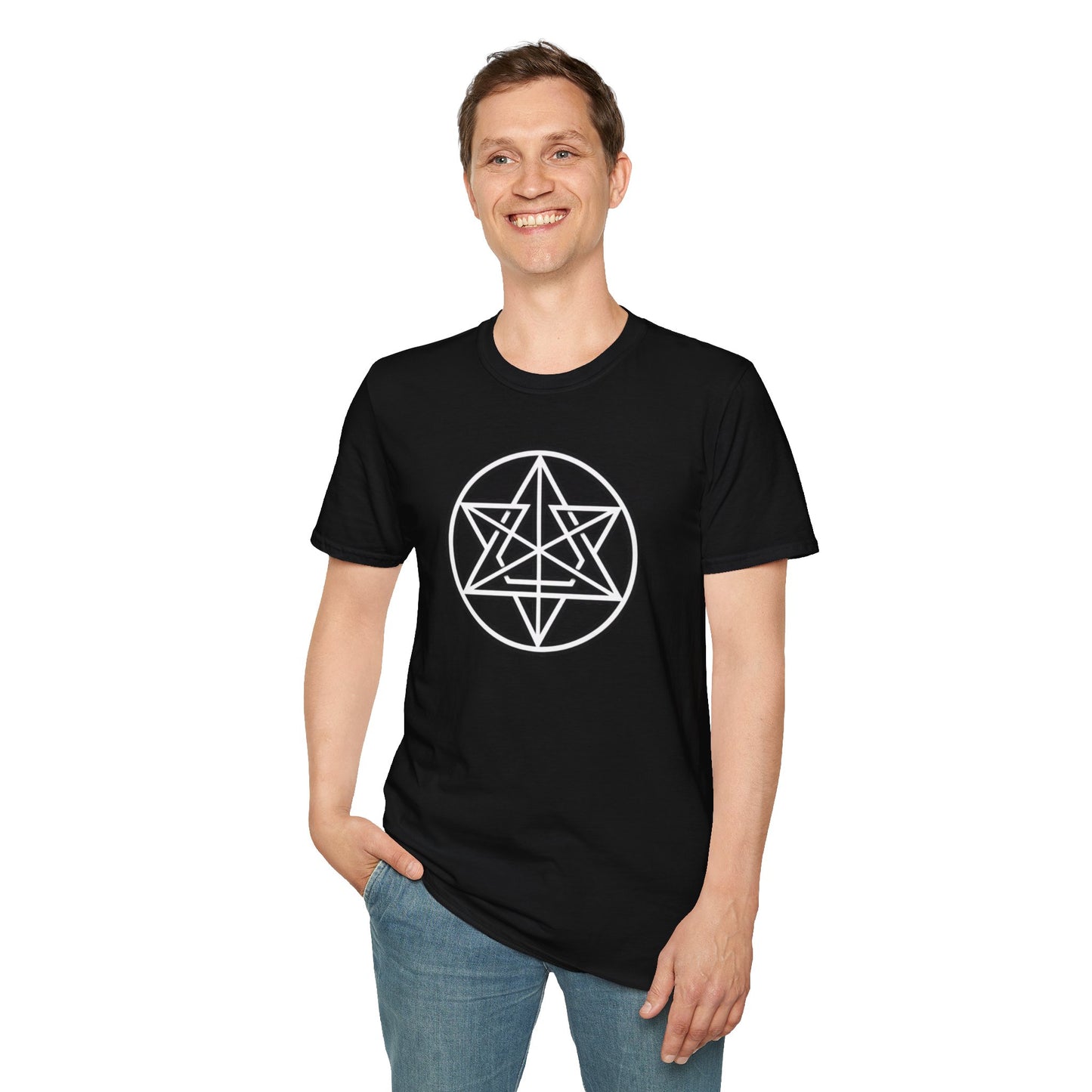 Sacred Geometry Threads: Unisex Merkaba Essence Tee