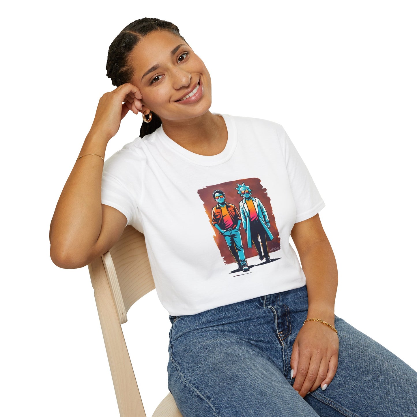 Time-Traveling Duo: Excellent Wardrobe Adventure, Stay McFly with our unisex graphic T-shirt