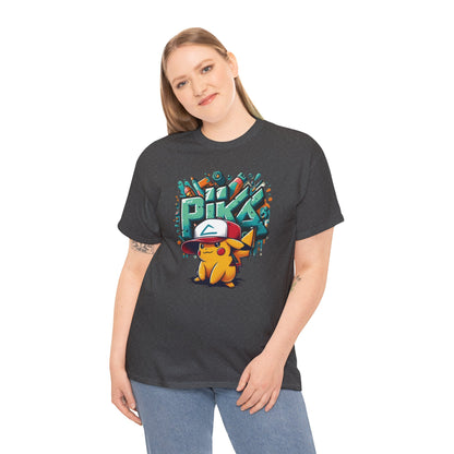 Pika Pika graffiti Unisex Heavy cotton Tee