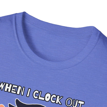 Ghost Mode Activated Tee: Because clocking out Erases Co-workers, When you Clock Out, Zone Out!