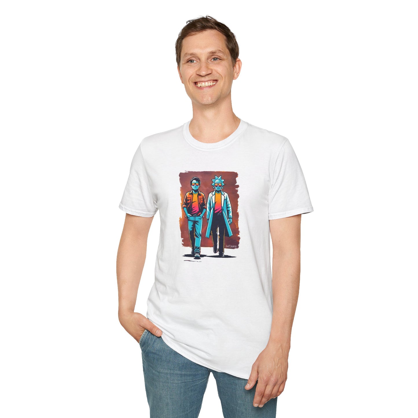 Time-Traveling Duo: Excellent Wardrobe Adventure, Stay McFly with our unisex graphic T-shirt