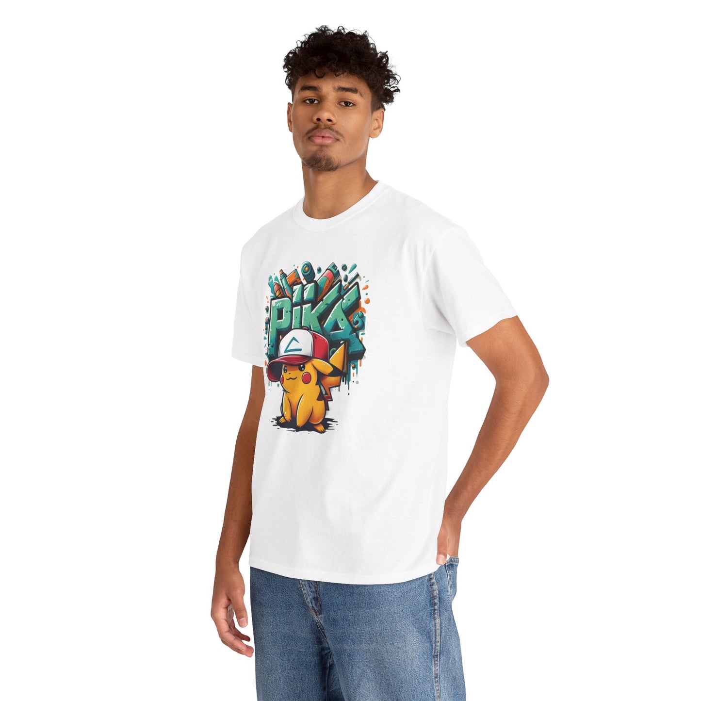 Pika Pika graffiti Unisex Heavy cotton Tee