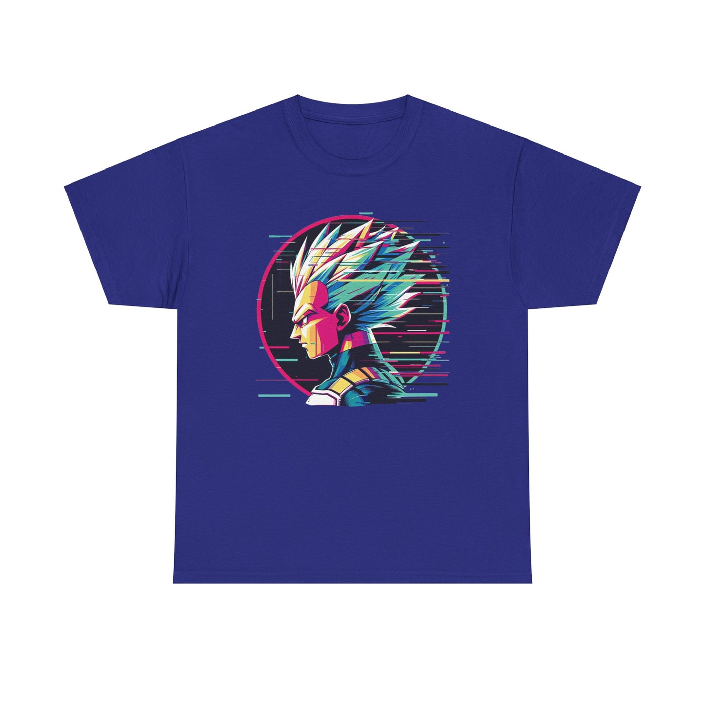 Prince of all Glitches, Saiyan side profile Unisex Heavy Cotton Tee