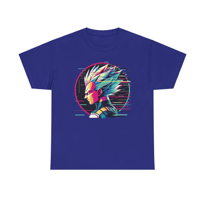 Prince of all Glitches, Saiyan side profile Unisex Heavy Cotton Tee
