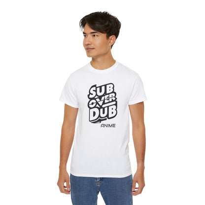 Anime done right Tee: Settle the Score with 'Sub over Dub' , A Stylish Salute to Subtitle Superiority!