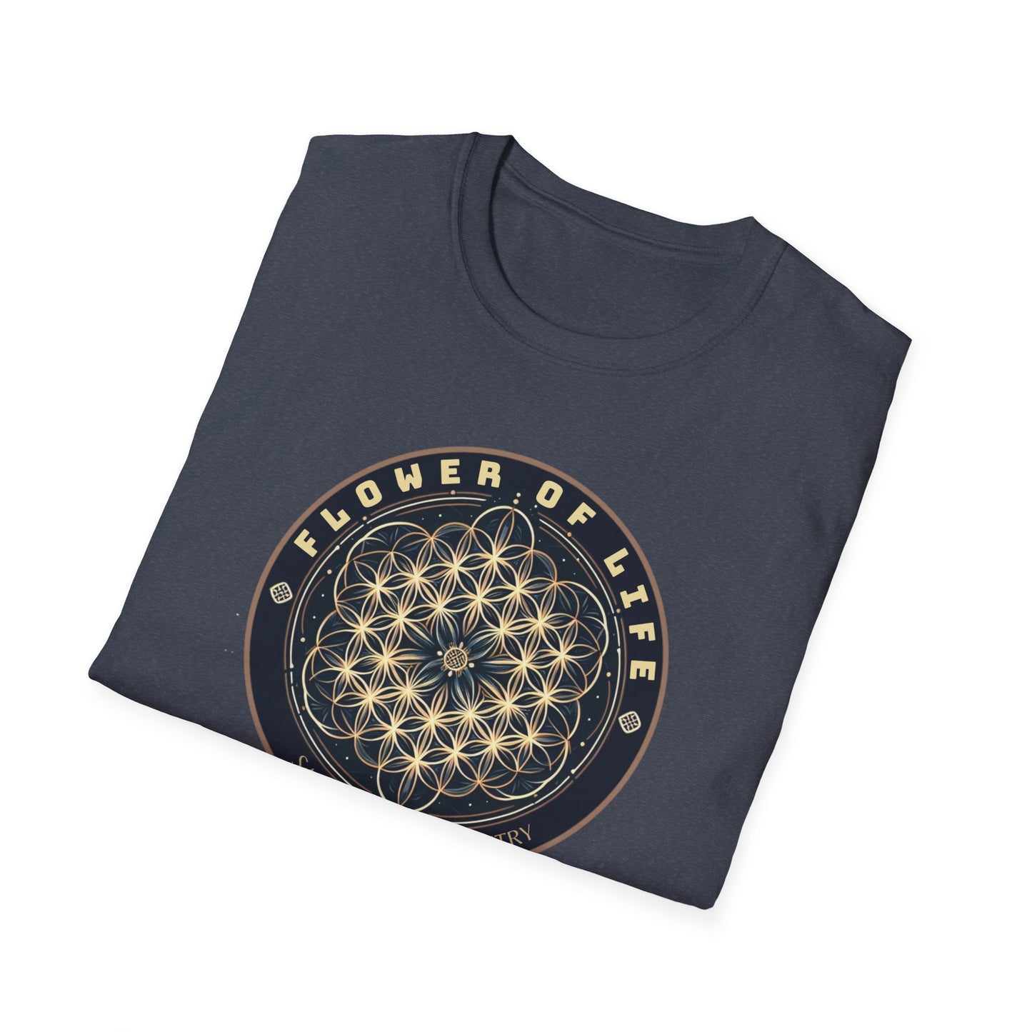 Eternal Unity: Unisex Cotton Tee Featuring the Flower of Life