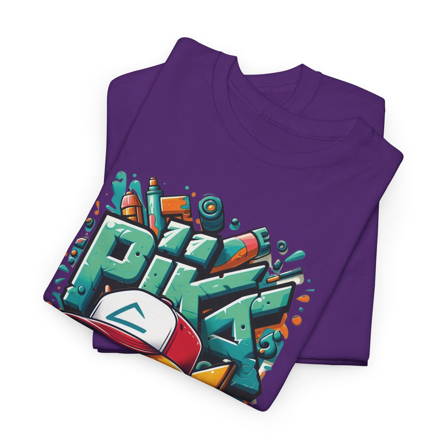 Pika Pika graffiti Unisex Heavy cotton Tee