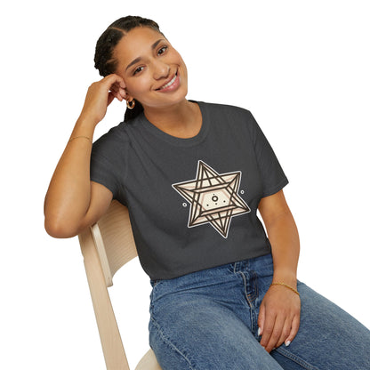 Sacred Geometry Threads: Unisex Merkaba Essence Tee