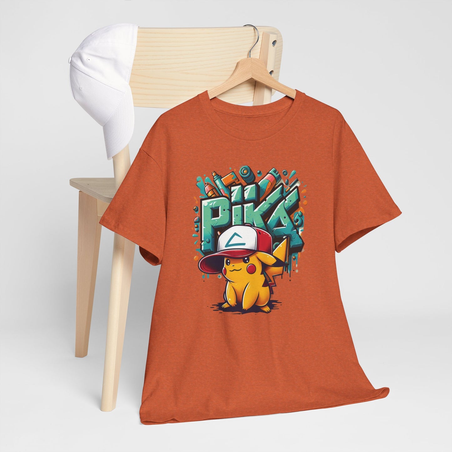 Pika Pika graffiti Unisex Heavy cotton Tee