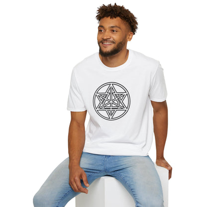 Sacred Geometry Threads: Unisex Merkaba Essence Tee