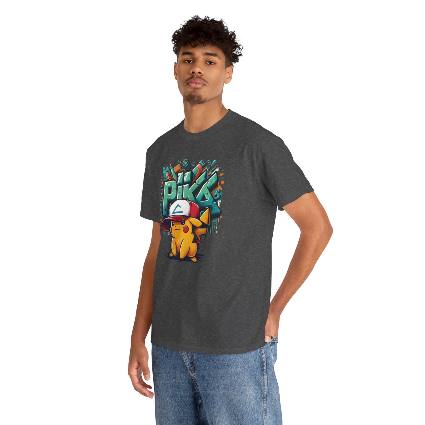 Pika Pika graffiti Unisex Heavy cotton Tee