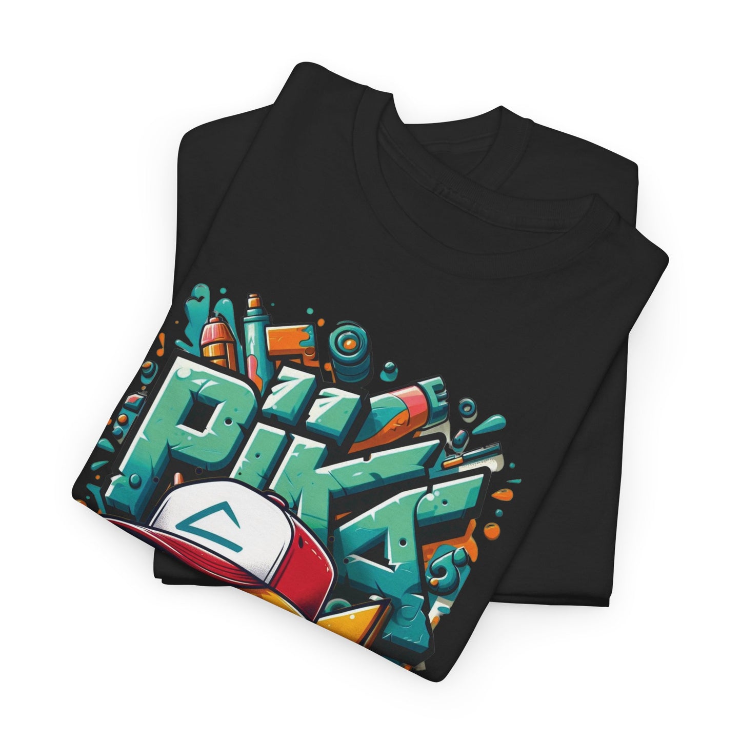 Pika Pika graffiti Unisex Heavy cotton Tee