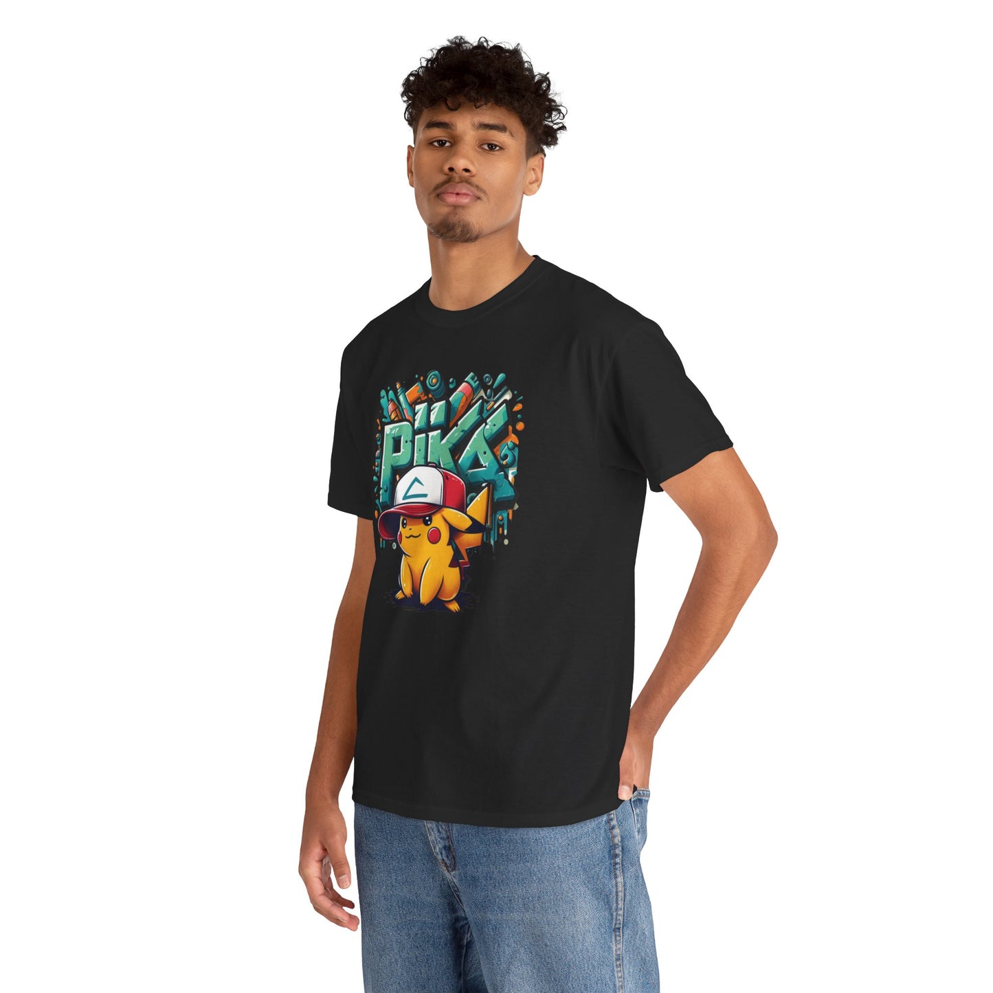 Pika Pika graffiti Unisex Heavy cotton Tee