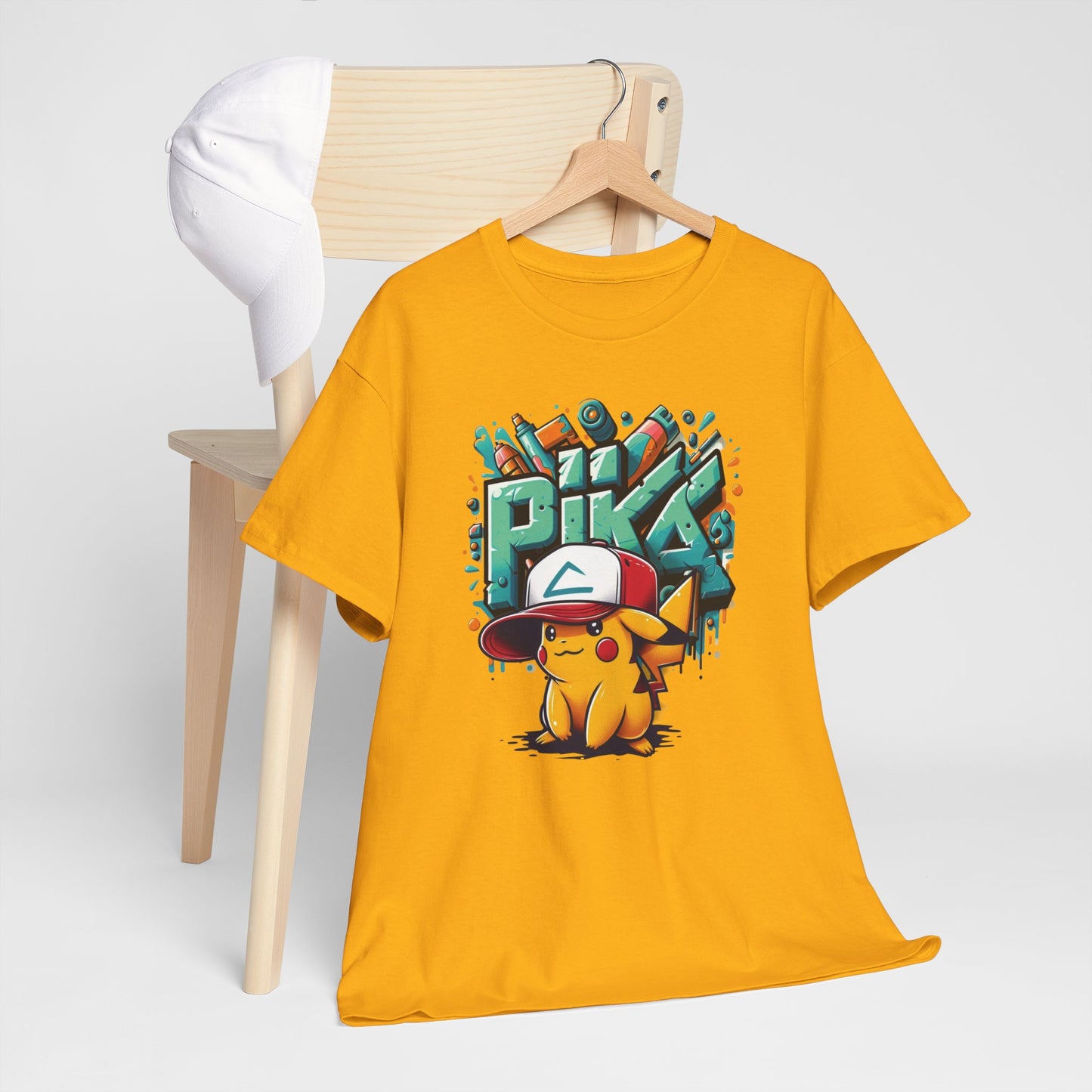 Pika Pika graffiti Unisex Heavy cotton Tee