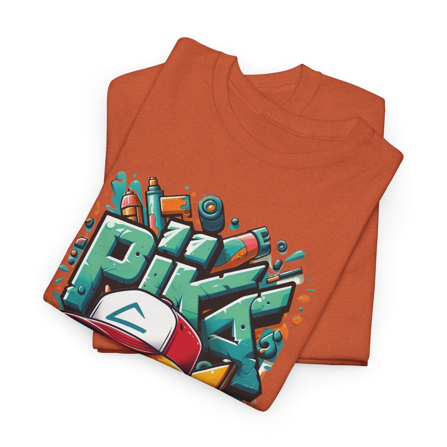 Pika Pika graffiti Unisex Heavy cotton Tee