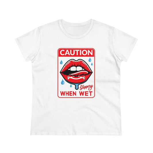 Wet & Witty: Adult Humor Splash Zone Tee for Women