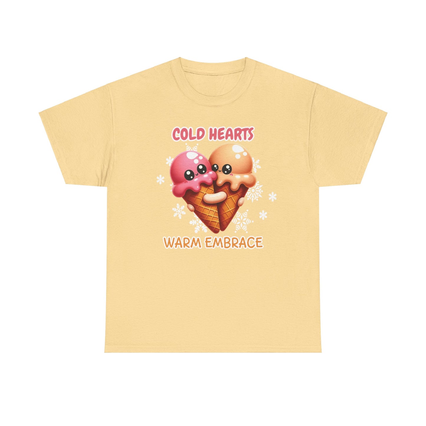 Cold hearts, warm embrace - Unisex Heavy Cotton Tee