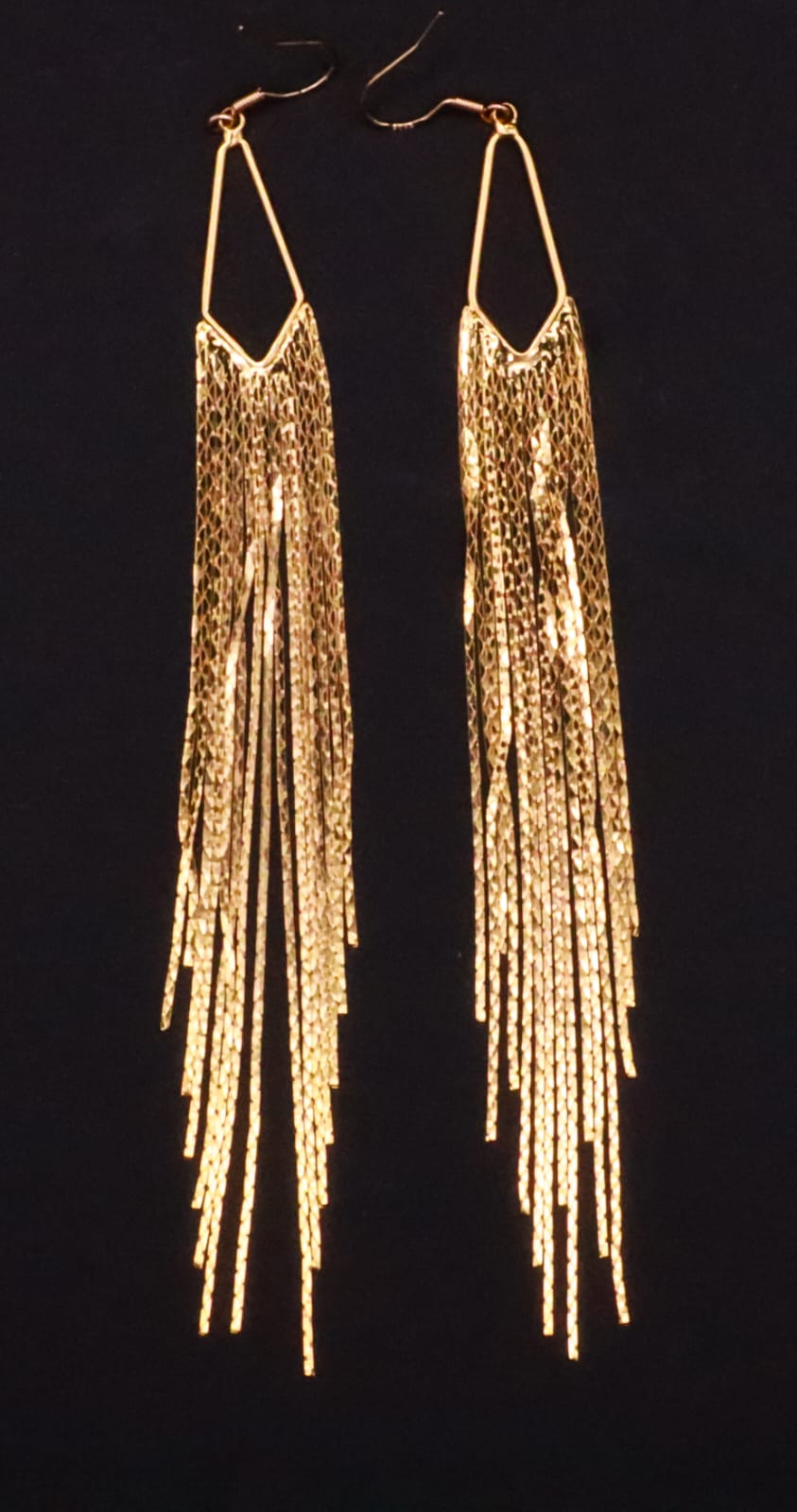 Gold-plated Tassel Earrings