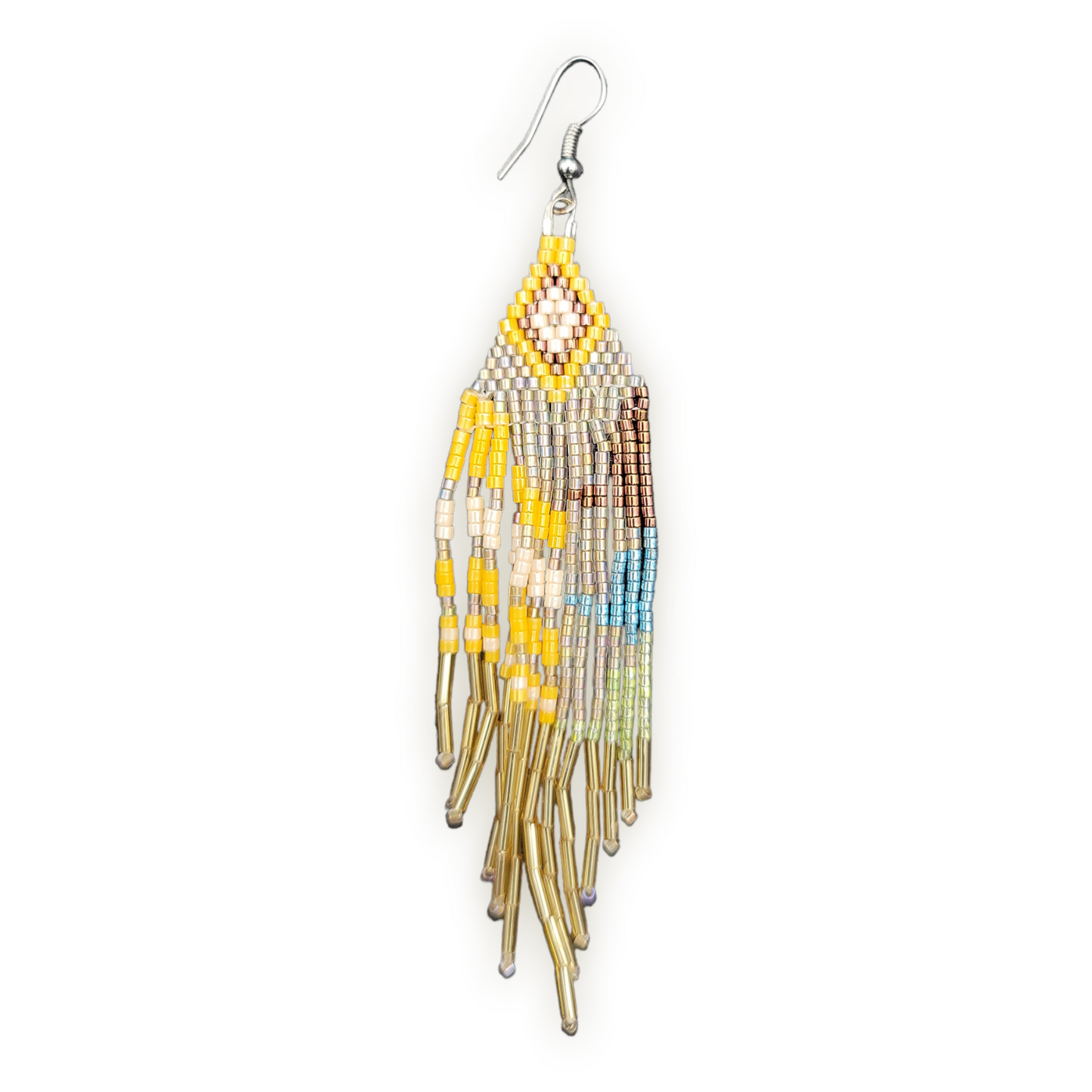 Dreamcatcher beaded Earrings 2pc