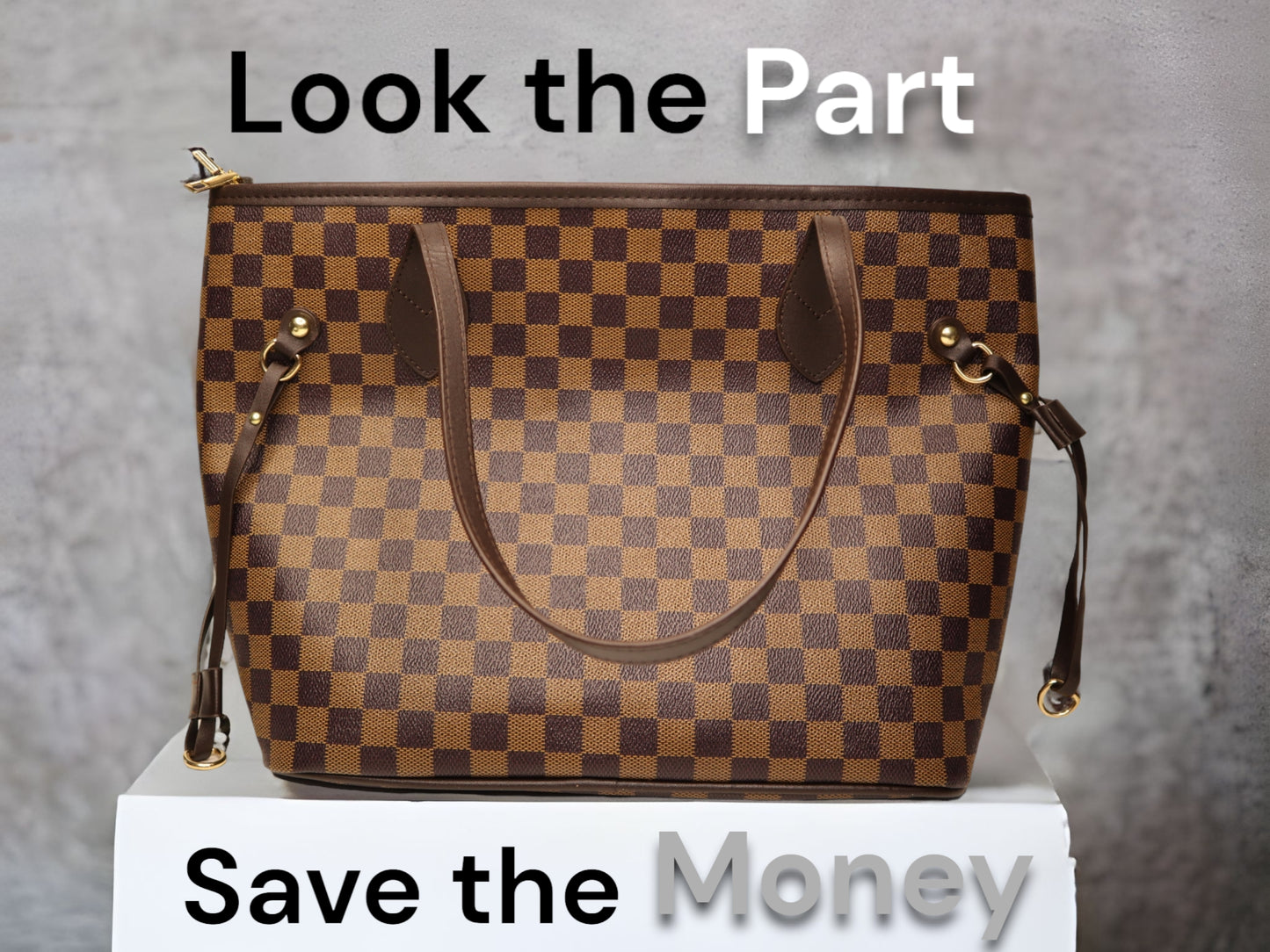 Checkerboard Style, Casual Tote Bag, Two Piece Zipper Bag, Handbags for Women, Large Soft Shoulder Tote Bag, Ladies Bag 2pcs Purse Set