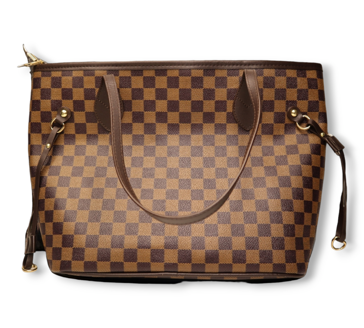 Checkerboard Style, Casual Tote Bag, Two Piece Zipper Bag